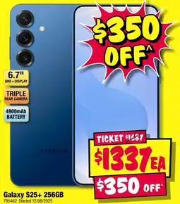 JB Hi-Fi Galaxy S25+ 256GB offer