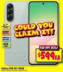 JB Hi-Fi Galaxy A56 5G 128GB offer