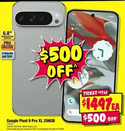 JB Hi-Fi Google Pixel 9 Pro XL 256GB offer