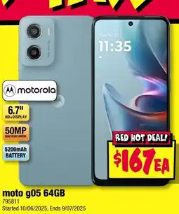 JB Hi-Fi moto g05 64GB offer