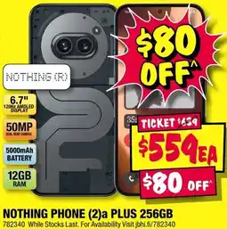 JB Hi-Fi NOTHING PHONE (2)a PLUS 256GB offer