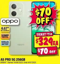 JB Hi-Fi A5 PRO 5G 256GB offer
