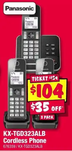 JB Hi-Fi KX-TGD323ALB Cordless Phone offer