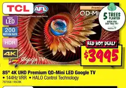 JB Hi-Fi 85" 4K UHD Premium QD-Mini LED Google TV offer