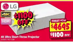 JB Hi-Fi 4K Ultra Short Throw Projector offer