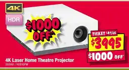 JB Hi-Fi 4K Laser Home Theatre Projector offer