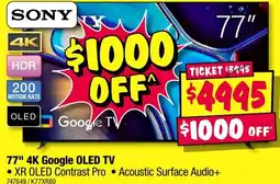 JB Hi-Fi 77" 4K Google OLED TV offer