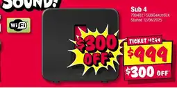 JB Hi-Fi Sub 4 offer