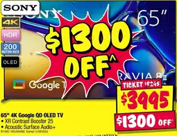 JB Hi-Fi 65" 4K Google QD OLED 65" 4K Google QD OLED TV offer