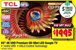 JB Hi-Fi 65" 4K UHD Premium QD-Mini LED Google TV offer