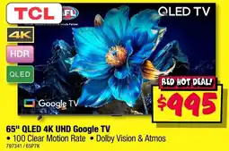 JB Hi-Fi 65" QLED 4K UHD Google TV offer