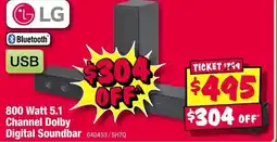 JB Hi-Fi 800 Watt 5.1 Channel Dolby Digital Soundbar offer