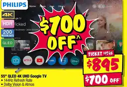 JB Hi-Fi 55" QLED 4K UHD Google TV offer