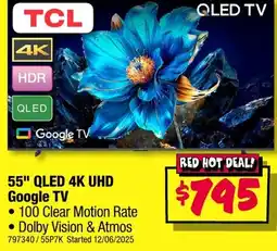 JB Hi-Fi 55" QLED 4K UHD Google TV offer