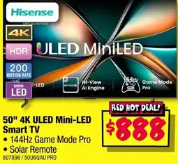 JB Hi-Fi 50" 4K ULED Mini-LED Smart TV offer