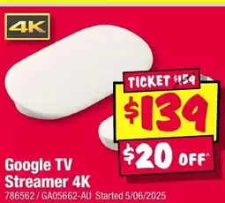 JB Hi-Fi Google TV Streamer 4K offer