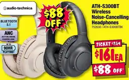 JB Hi-Fi ATH-S300BT Wireless Noise-Cancelling Headphones offer