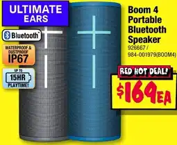 JB Hi-Fi Boom 4 Portable Bluetooth Speaker offer