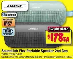 JB Hi-Fi SoundLink Flex Portable Speaker 2nd Gen offer