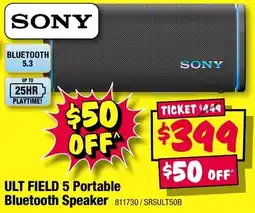JB Hi-Fi ULT FIELD 5 Portable Bluetooth Speaker offer