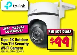 JB Hi-Fi Tapo 2K Outdoor Pan/Tilt Security Wi-Fi Camera offer