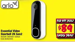 JB Hi-Fi Essential Video Doorbell 2K Gen2 offer