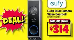 JB Hi-Fi E340 Dual Camera Video Doorbell offer