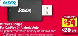 JB Hi-Fi Wireless Dongle For CarPlay Or Android Auto offer