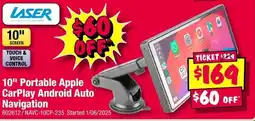 JB Hi-Fi 10" Portable Apple CarPlay Android Auto Navigation offer