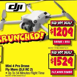 JB Hi-Fi Mini 4 Pro Drone Fly More (DJI RC 2) offer