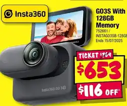 JB Hi-Fi GO3S With 128GB Memory offer
