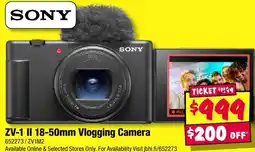 JB Hi-Fi ZV-1 II 18-50mm Vlogging Camera offer