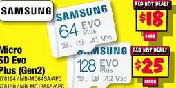 JB Hi-Fi Micro SD Evo Plus (Gen2) offer