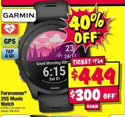 JB Hi-Fi ForerunnerⓇ 255 Music Watch offer