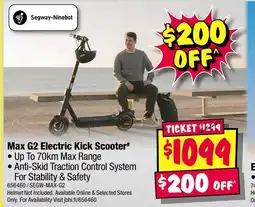 JB Hi-Fi Max G2 Electric Kick Scooter offer