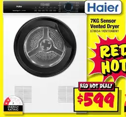 JB Hi-Fi 7KG Sensor Vented Dryer offer
