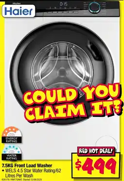 JB Hi-Fi 7.5KG Front Load Washer offer