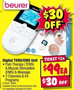 JB Hi-Fi Digital TENS/EMS Unit Pain Therapy (TENS) offer