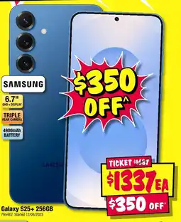 JB Hi-Fi Galaxy S25+ 256GB offer