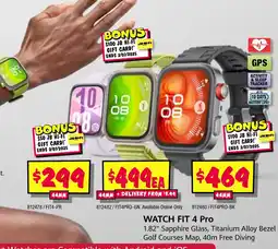 JB Hi-Fi WATCH FIT 4 Pro offer