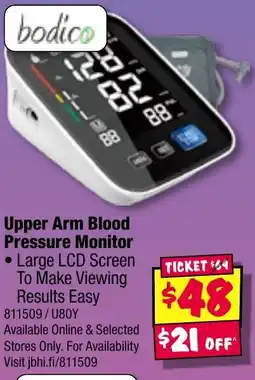 JB Hi-Fi Upper Arm Blood Pressure Monitor offer