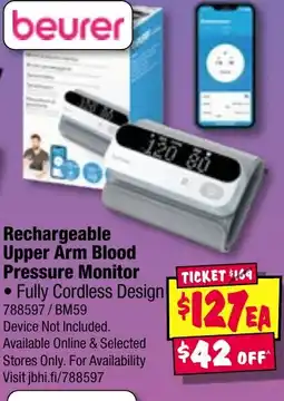 JB Hi-Fi Rechargeable Upper Arm Blood Pressure Monitor offer