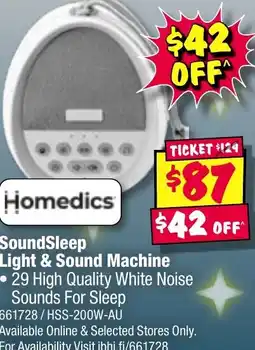 JB Hi-Fi SoundSleep Light & Sound Machine offer