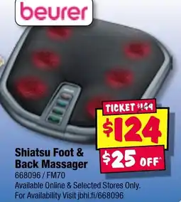 JB Hi-Fi Shiatsu Foot & Back Massager offer