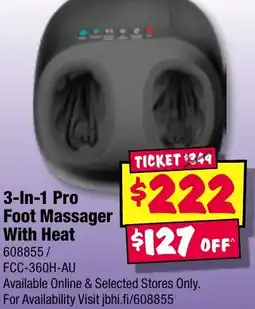 JB Hi-Fi 3-In-1 Pro Foot Massager With Heat offer