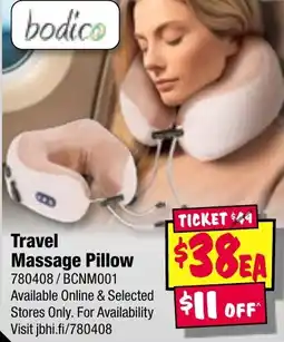 JB Hi-Fi Travel Massage Pillow offer