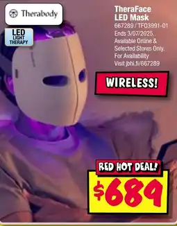 JB Hi-Fi TheraFace LED Mask offer