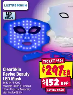 JB Hi-Fi ClearSkin Revive Beauty LED Mask offer