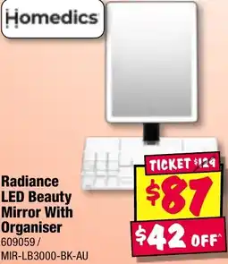 JB Hi-Fi Radiance LED Beauty Mirror With Organiser offer