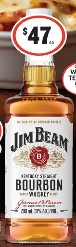IGA Liquor Jim Beam Kentucky Straight Bourbon Whiskey offer